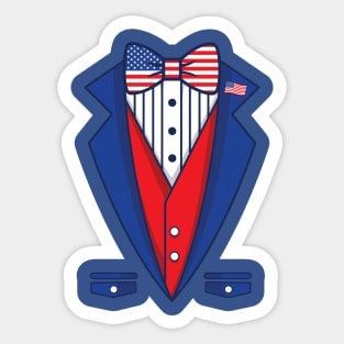 Uncle Sam Costume 4th of July Independence Day Sticker